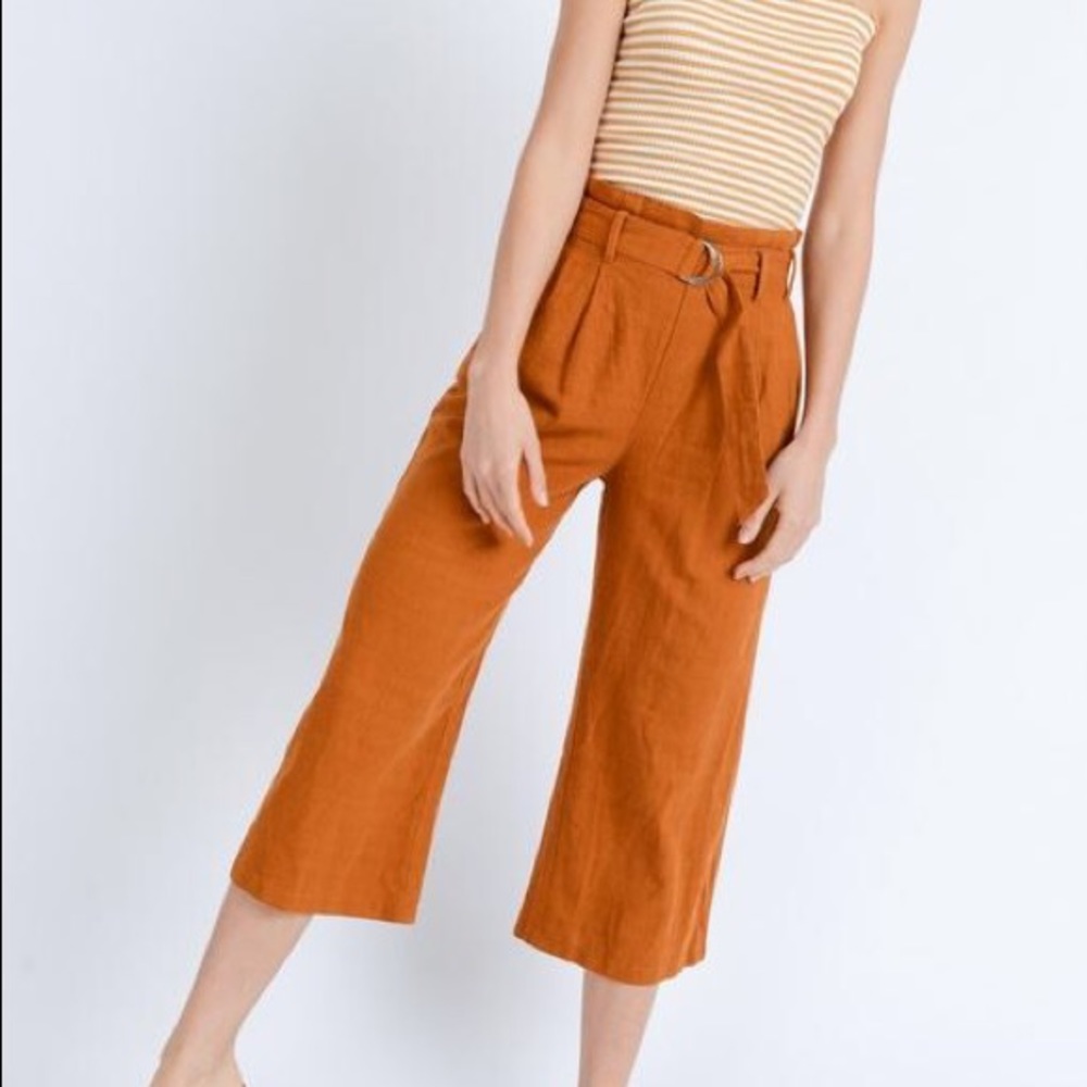 Rustic paper bag pants